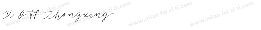 X OTF Zhongxing字体转换